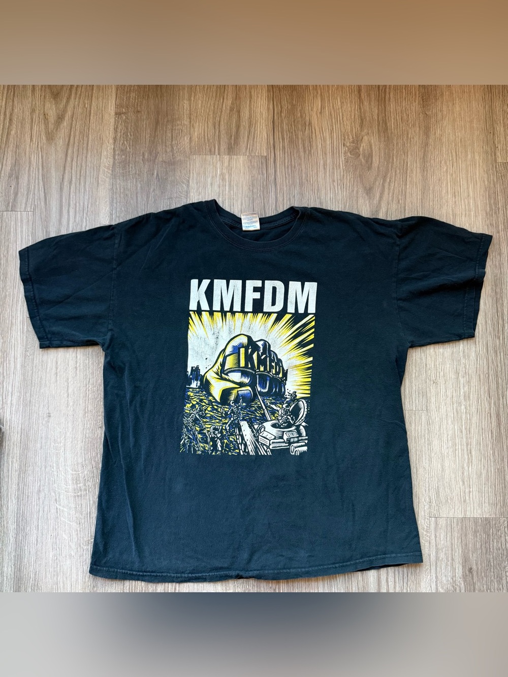 KMFDM 2011 North America Tour T-Shirt Size XL Industrial Concert Tee
